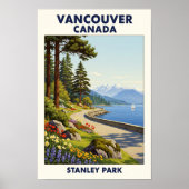 Vancouver, Canada: Vintage Travel Poster uit de ja (Voorkant)