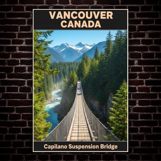 Vancouver, Canada: Vintage Travel Poster uit de ja