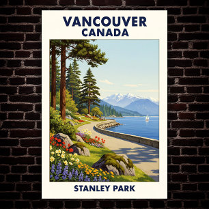 Vancouver, Canada: Vintage Travel Poster uit de ja