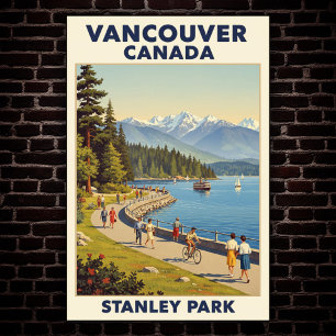 Vancouver, Canada: Vintage Travel Poster uit de ja