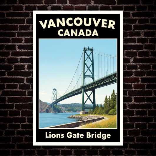 Vancouver, Canada: Vintage Travel Poster uit de ja