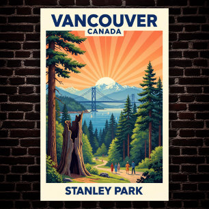 Vancouver, Canada: Vintage Travel Poster uit de ja