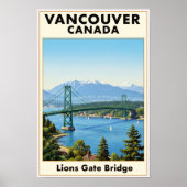 Vancouver, Canada: Vintage Travel Poster uit de ja (Voorkant)
