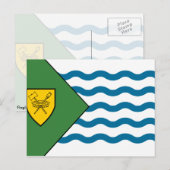 Vancouver (Canada) vlag Briefkaart (Voorkant / Achterkant)