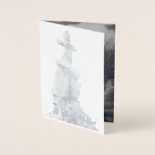 Vancouver Canada Wenskaart Custom Silver Folie Kaarten (Voorkant)