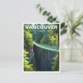 Vancouver Capilano Suspension Bridge Travel Briefkaart (Staand voorkant)