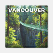 Vancouver Capilano Suspension Bridge Travel Magneet (Voorkant)