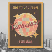 Vancouver City Canada Retro  Briefkaart