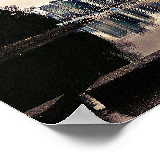 Vancouver City Uitzicht Poster (Hoek)