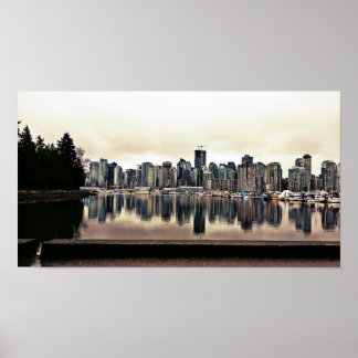 Vancouver City Uitzicht Poster