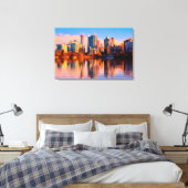 Vancouver Cityscape Canvas Afdruk (Insitu (Slaapkamer))