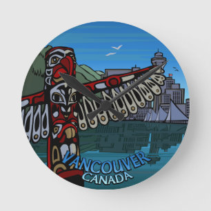 Vancouver Clock geeft decor Vancouver Wall Clock Ronde Klok