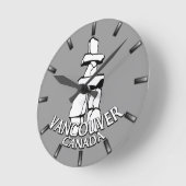 Vancouver Clock geeft decor Vancouver Wall Clock Ronde Klok (Hoek)