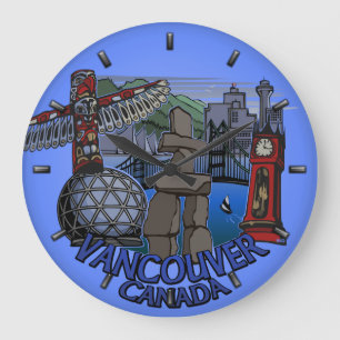 Vancouver Clock Gifts Decor First Nations Clock Grote Klok
