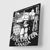 Vancouver Clock Gifts Decor First Nations Clock Vierkante Klok (Hoek)