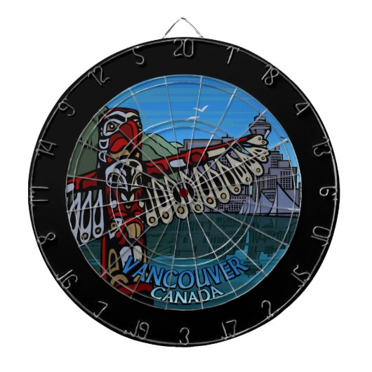 Vancouver Dartboard Cool Vancouver Dartboard Dartbord (Voorkant)