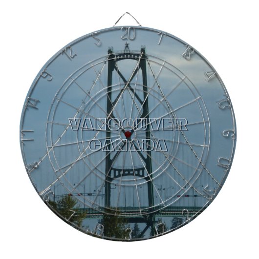 Vancouver Dartboard Lions Gate Souvenir Dartboard Dartbord (Voorkant)