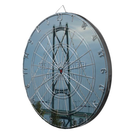 Vancouver Dartboard Lions Gate Souvenir Dartboard Dartbord (Voorkant Rechts)