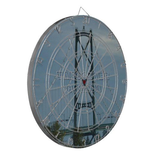 Vancouver Dartboard Lions Gate Souvenir Dartboard Dartbord (Voorkant Links)
