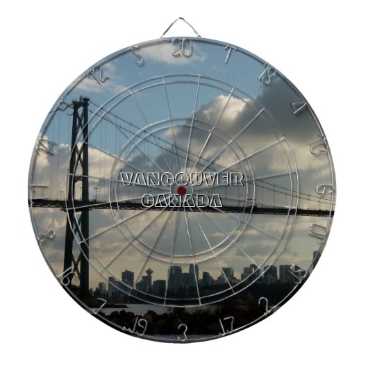 Vancouver Dartboard Lions Gate Souvenir Dartboard Dartbord (Voorkant)