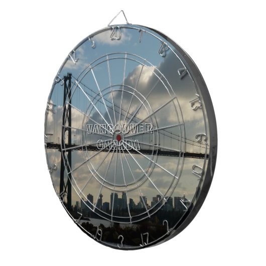 Vancouver Dartboard Lions Gate Souvenir Dartboard Dartbord (Voorkant Rechts)