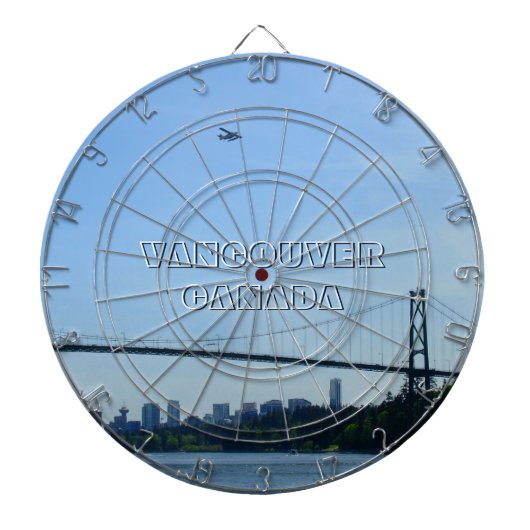 Vancouver Dartboard Lions Gate Souvenir Dartboard Dartbord (Voorkant)