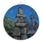 Vancouver Dartboard Totem Pole Souvenir Dartboard Dartbord (Voorkant)