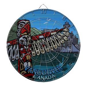 Vancouver Dartboard Totem Pole Souvenir Dartboard Dartbord