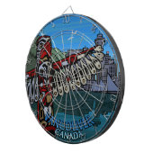 Vancouver Dartboard Totem Pole Souvenir Dartboard Dartbord (Voorkant Rechts)