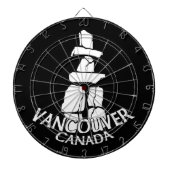 Vancouver Dartboard Vancouver Souvenir Dartboard Dartbord (Voorkant)