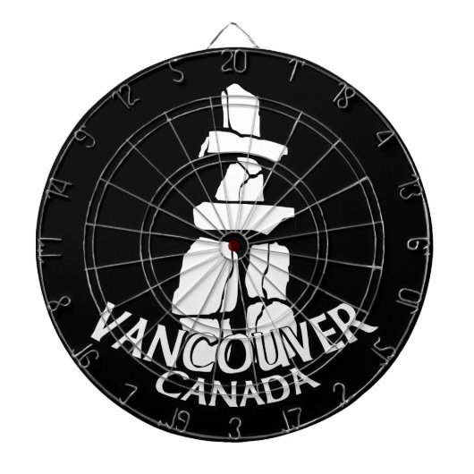 Vancouver Dartboard Vancouver Souvenir Dartboard Dartbord (Voorkant)