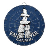 Vancouver Dartboard Vancouver Souvenir Dartboard Dartbord (Voorkant)