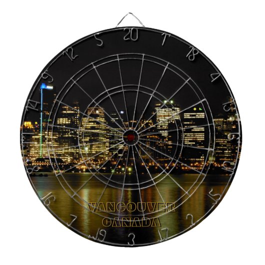 Vancouver Dartboard Vancouver Souvenir Dartboard Dartbord (Voorkant)
