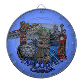 Vancouver Dartboard Vancouver Souvenir Dartboard Dartbord (Voorkant)