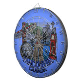 Vancouver Dartboard Vancouver Souvenir Dartboard Dartbord (Voorkant Rechts)