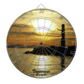 Vancouver Dartboard Vancouver Sunset Dartboard Dartbord (Voorkant)