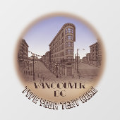 Vancouver Decal Vancouver Souvenir Window Cling (Vel)