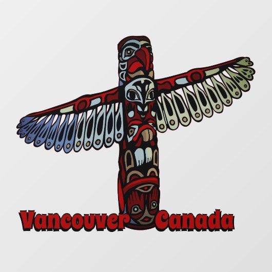 Vancouver Decal Vancouver Totem Pool Cling (Vel)