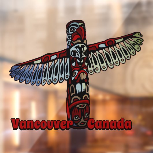 Vancouver Decal Vancouver Totem Pool Cling (Vel 2)
