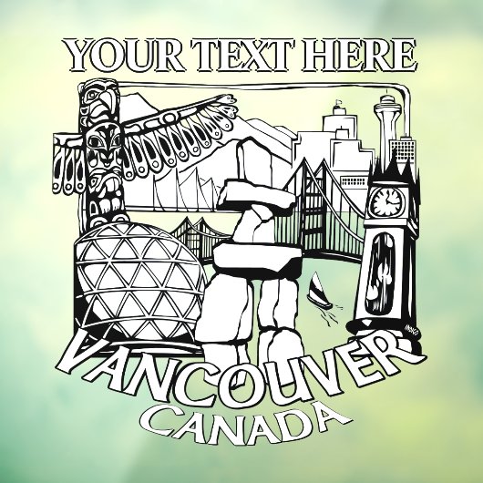 Vancouver Decals Vancouver Souvenir Window Clings (Vel 3)