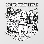 Vancouver Decals Vancouver Souvenir Window Clings (Vel)