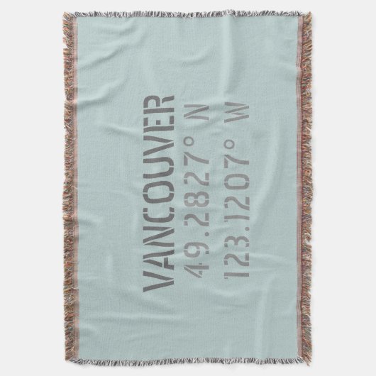 Vancouver - Drijvende Latitude-breedband Deken (Voorkant Verticaal)