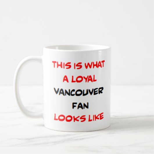 Vancouver-fan, loyaal koffiemok (Links)