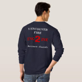 Vancouver Fire Engine-2 T-shirt met lange hoes (Achterkant volledig)