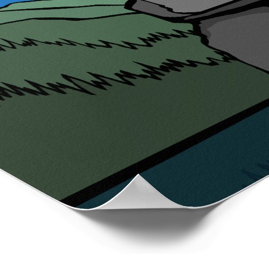 Vancouver First Nation Poster Inukshuk Home Decor (Hoek)