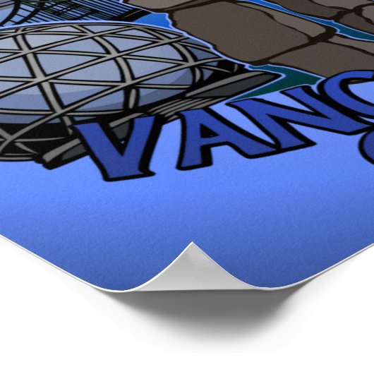 Vancouver First Nations Poster Landmark Art Decor (Hoek)