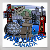 Vancouver First Nations Poster Totem Home Decor (Voorkant)