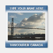 Vancouver Fridge Magnets Personalized Souvenir Magneet (Voorkant)