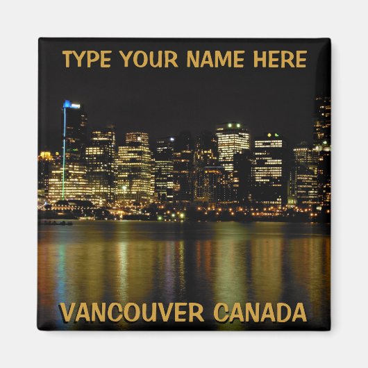 Vancouver Fridge Magnets Personalized Souvenir Magneet (Voorkant)
