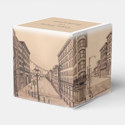 Vancouver Gift Box Aangepaste Gastown Gift Boxes Bedankdoosjes (Achterkant)